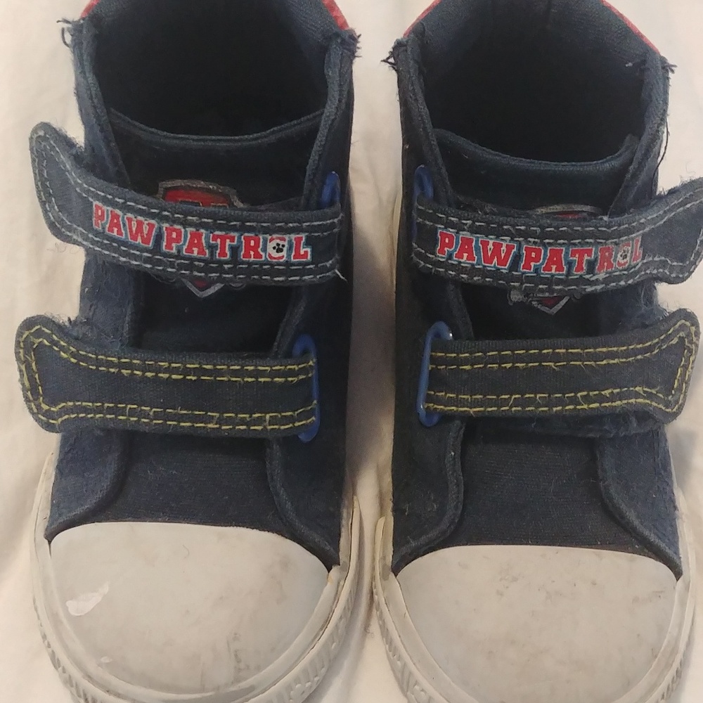 Toddler boy or girl size 7 paw patrol sneakers